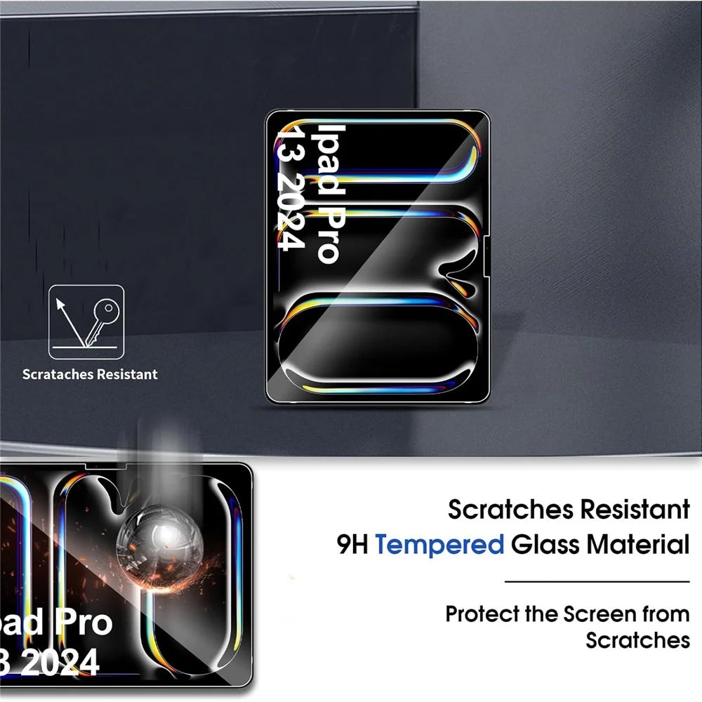 2Pcs For iPad Pro 11 (2025) / 11 (2024) Screen Protector Tempered Glass Film 2.5D Arc Edge - 5