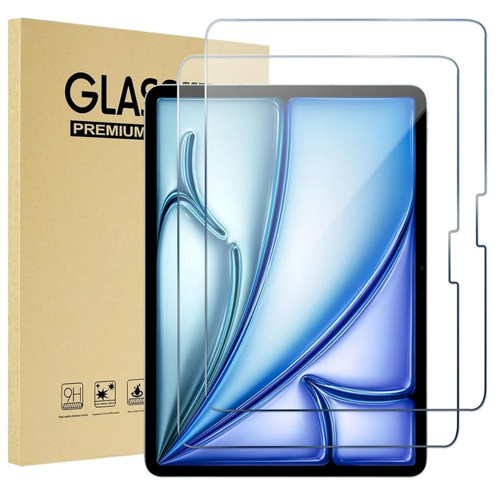 2Pcs For iPad Pro 13 (2025) / 13 (2024) Tempered Glass Film 2.5D Arc Edge Clear Screen Protector - 1