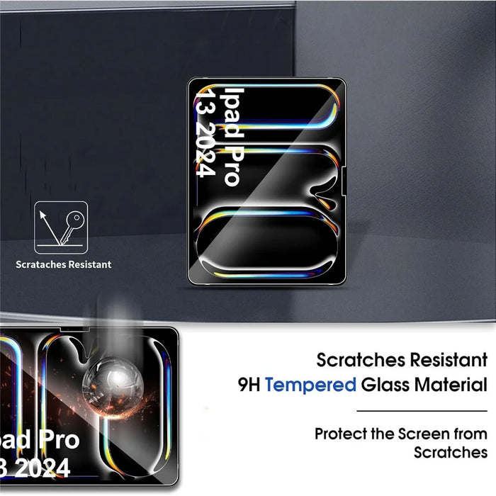 2Pcs For iPad Pro 13 (2025) / 13 (2024) Tempered Glass Film 2.5D Arc Edge Clear Screen Protector - 5