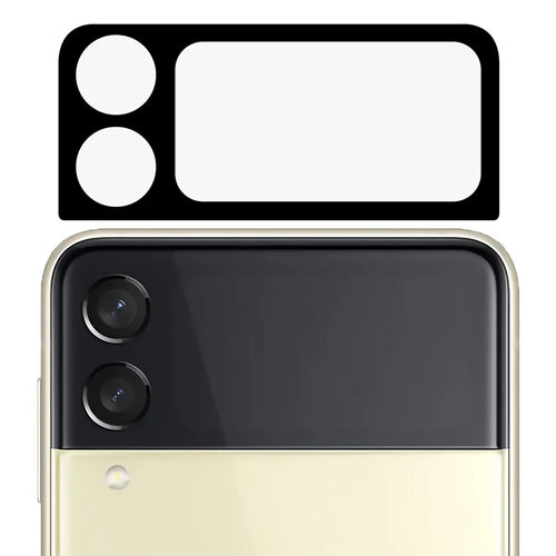 For Samsung Galaxy Z Flip4 5G Silk Printing Camera Lens Protector Anti-scratch HD Clear Tempered Glass Lens Film - 1