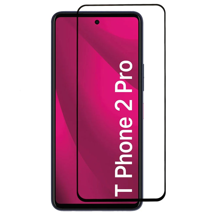 For T-Mobile T Phone 2 Pro Screen Protector 2.5D Black Edge High Aluminium-Silicon Glass Film - 1