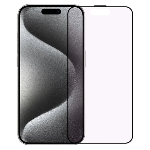 RURIHAI For iPhone 15 Pro Max Anti Purple Light Screen Protector Matte Full Glue Film - 1