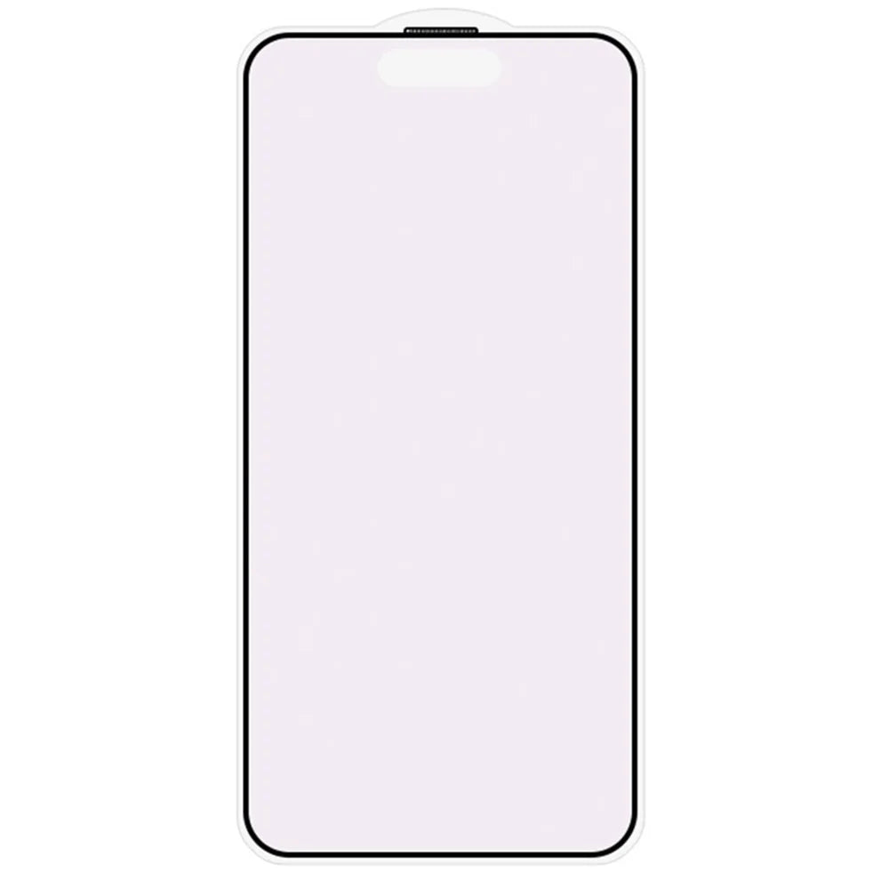 RURIHAI For iPhone 15 Plus Matte Screen Protector Anti Purple Light High Aluminium-Silicon Glass Film - 2