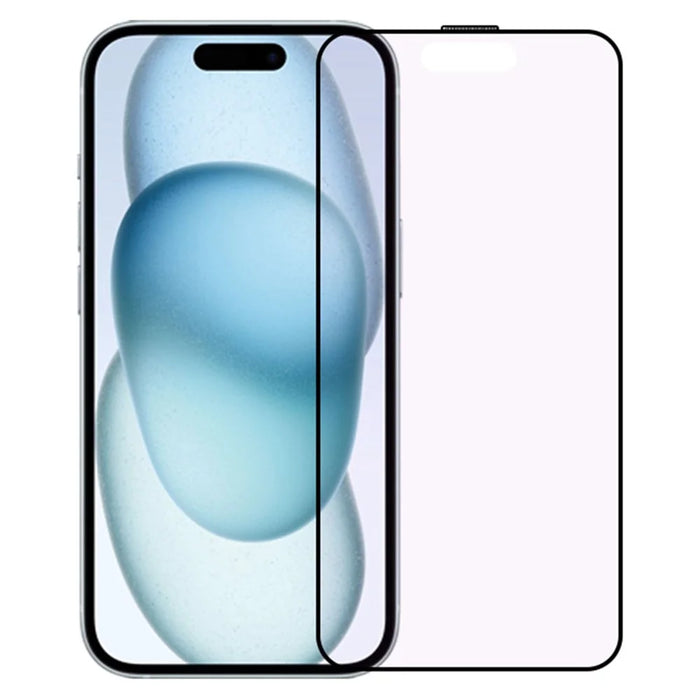 RURIHAI For iPhone 15 Screen Protector Anti Purple Light Eye Protection Matte Film - 1