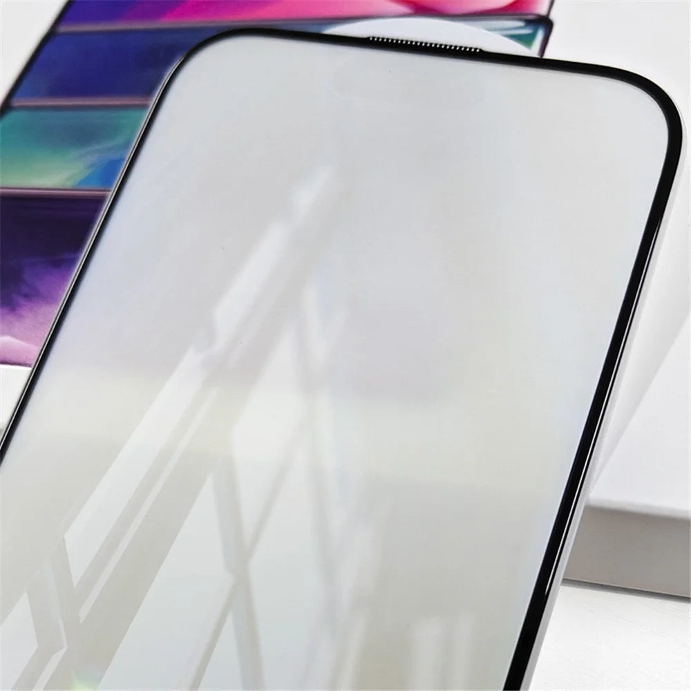 RURIHAI For iPhone 15 Screen Protector Anti Purple Light Eye Protection Matte Film - 3