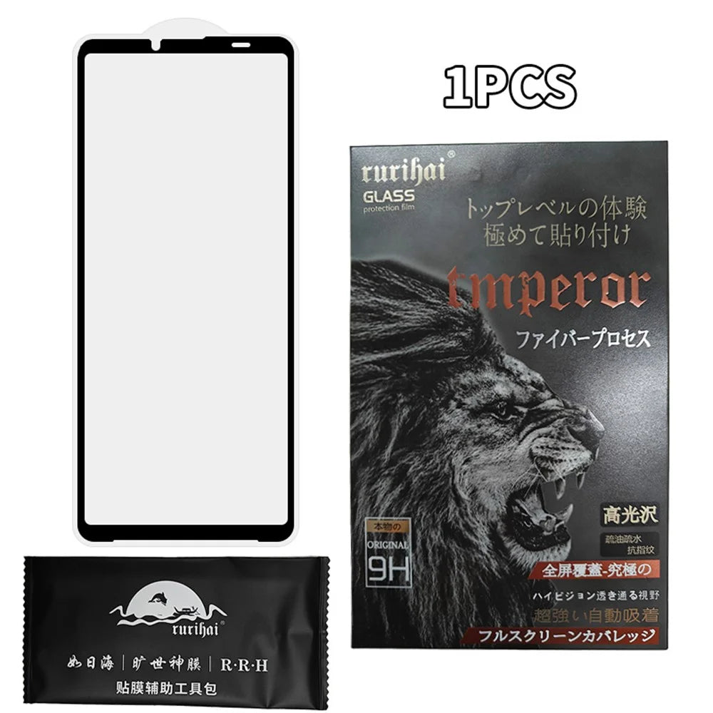RURIHAI For Sony Xperia 10 VI AR Screen Protector 0.26mm Full Glue Silk Printing Film - 4