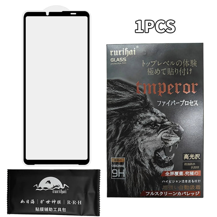 RURIHAI For Sony Xperia 10 VI AR Screen Protector 0.26mm Full Glue Silk Printing Film - 4