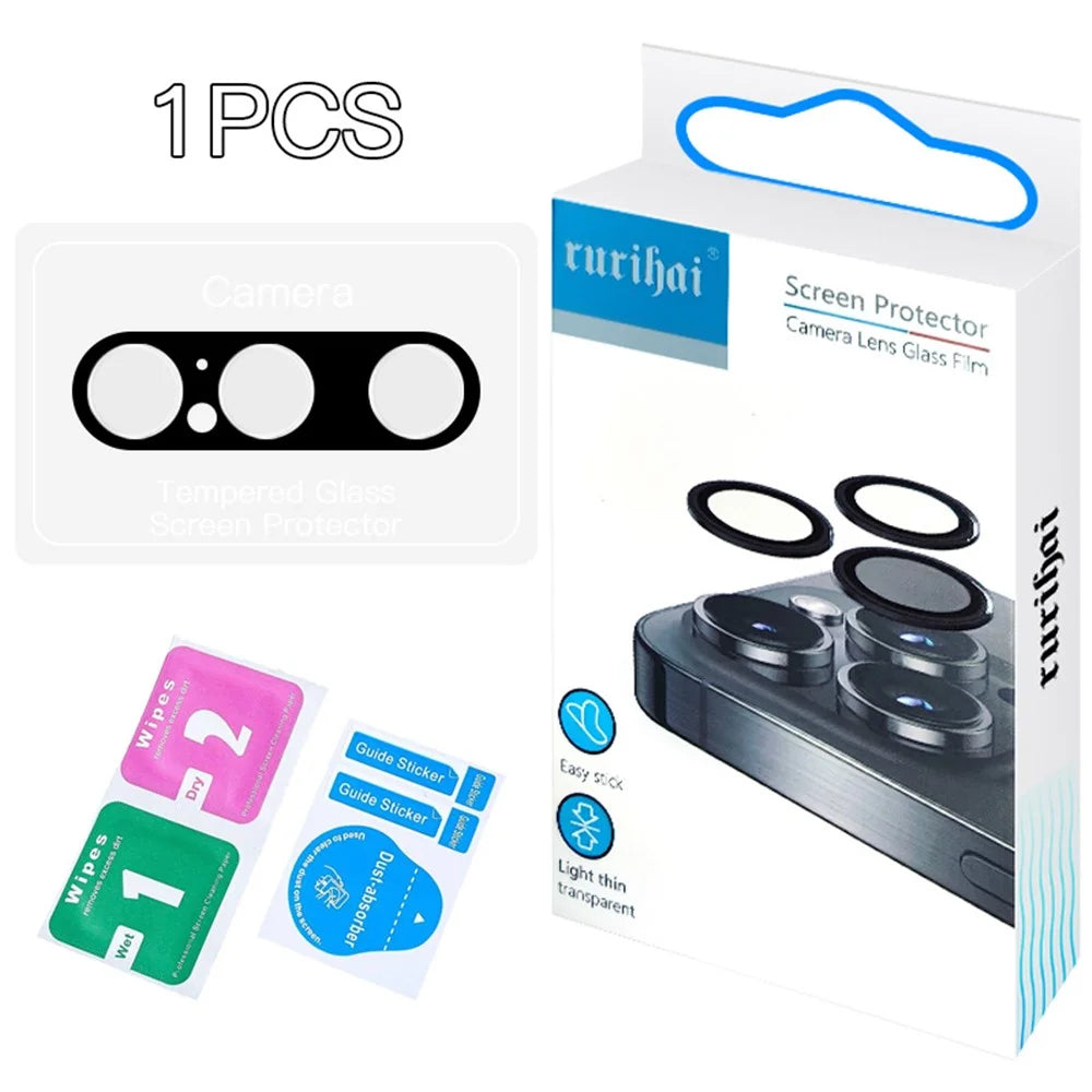 RURIHAI For Sony Xperia 1 VI Camera Lens Protector HD Clear High-Auminum Silicon Glass Lens Film - 5