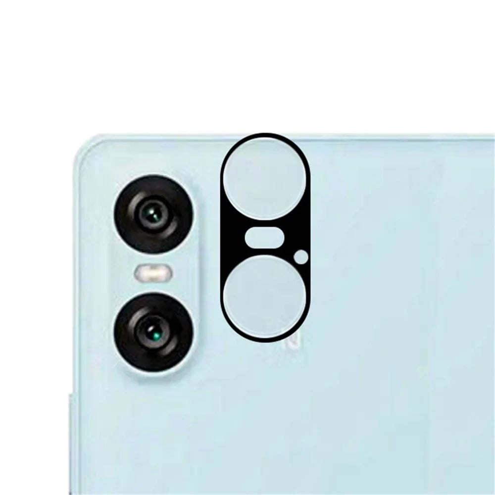 RURIHAI For Sony Xperia 10 VI Camera Lens Protector Silk Screen Black Ultra Clear Lens Film - 1