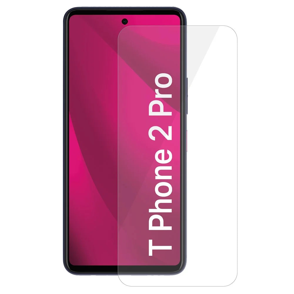 For T-Mobile T Phone 2 Pro Tempered Glass Screen Protector 2.5D Arc Edge Film Ultra Transparent - 1