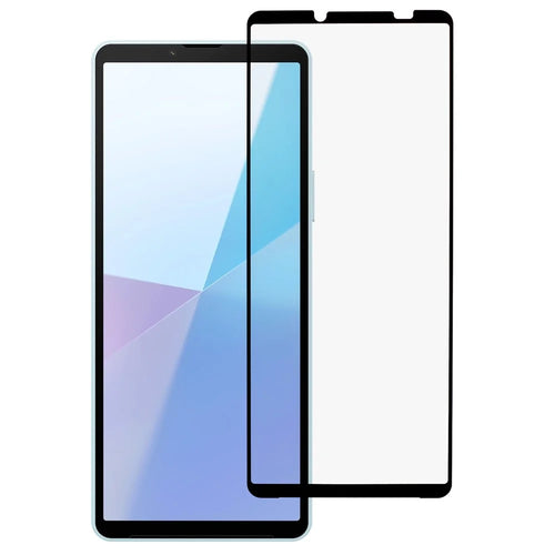 For Sony Xperia 10 VI Tempered Glass Screen Protector Silk Printing Full Covering Film - 1