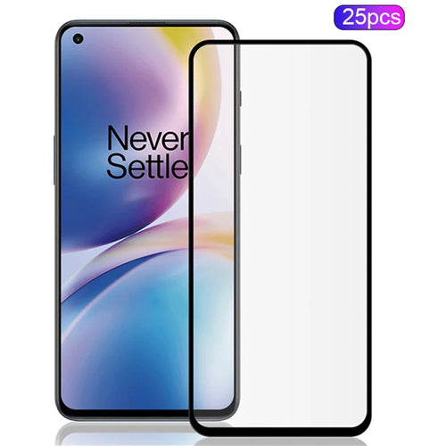 MOCOLO 25Pcs For OnePlus Nord 2 5G Full Screen Protector Tempered Glass Secondary Hardening Film - Black - 1
