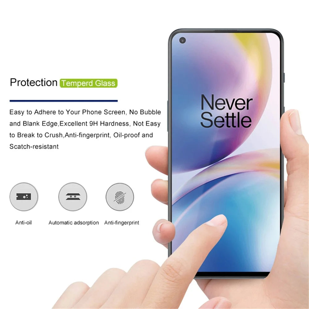 MOCOLO 25Pcs For OnePlus Nord 2 5G Full Screen Protector Tempered Glass Secondary Hardening Film - Black - 2
