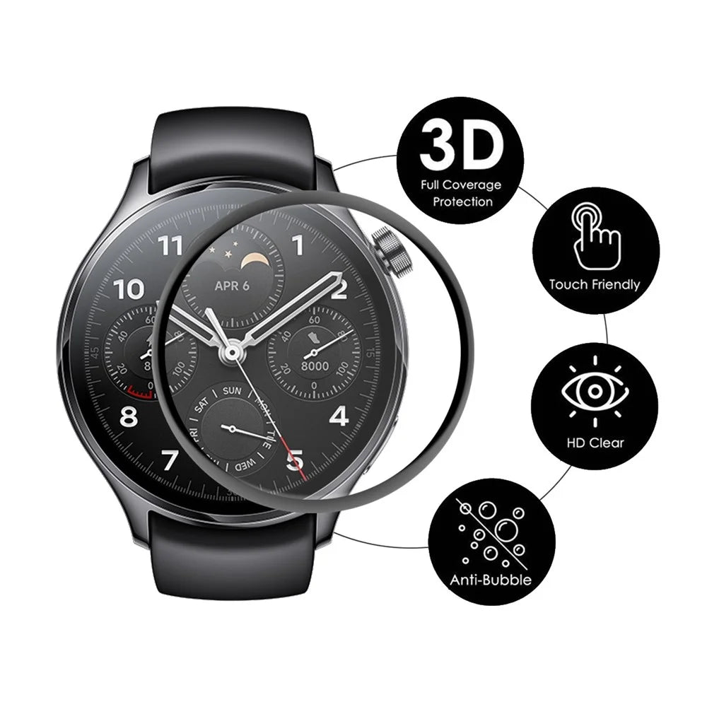 ENKAY HAT PRINCE for Xiaomi Watch S1 Pro HD Clear Screen Protector Full Cover Anti-scratch 3D Curved Soft PC Edge + PMMA Film - 2