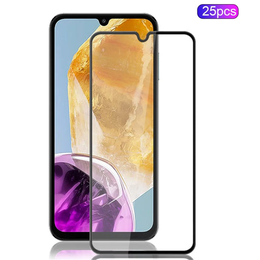 MOCOLO 25Pcs For Samsung Galaxy M15 5G Full Screen Protector Secondary Hardening Tempered Glass Film - Black - 1