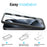 NORTHJO 2Pcs A+ For iPhone 15 Pro Max Screen Protector 2.5D Tempered Glass Film with Installation Frame - 3