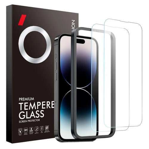 NORTHJO 2Pcs A+ For iPhone 14 Pro Clear Screen Protector 0.3mm 2.5D Tempered Glass Film with Installation Tool - 1