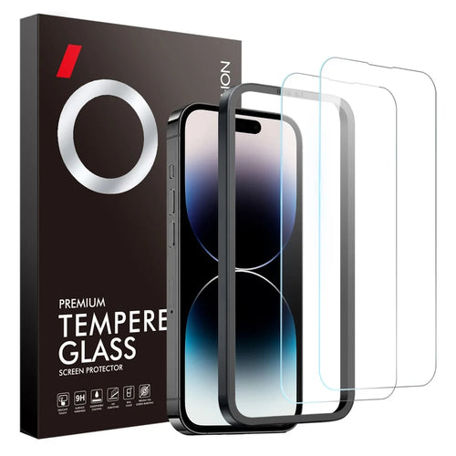 NORTHJO 2Pcs A+ For iPhone 14 Pro Max Tempered Glass Screen Protector 0.3mm 2.5D with Installation Tool - 1