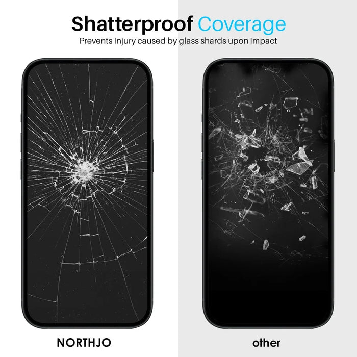 NORTHJO 2Pcs A+ For iPhone 15 Pro Max Screen Protector Silk Printing Film with Installation Alignment Frame - 4