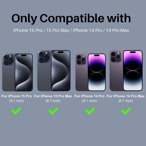 NORTHJO 2 Sets for iPhone 15 Pro / 15 Pro Max / 14 Pro / 14 Pro Max Lens Protector Rhinestone Ring Tempered Glass Lens Film - Colorful - 2