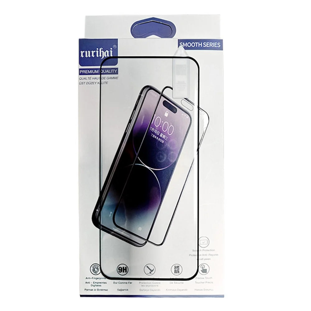 RURIHAI For For Honor 200 Pro 5G Screen Protector 3D Curved Full Coverage HD Clear (Support Fingerprint Unlock) - 4