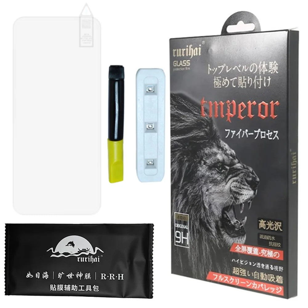 RURIHAI For Honor 200 5G 3D UV Liquid Screen Protector High Aluminum-Silicon Glass HD Clear Film - 5