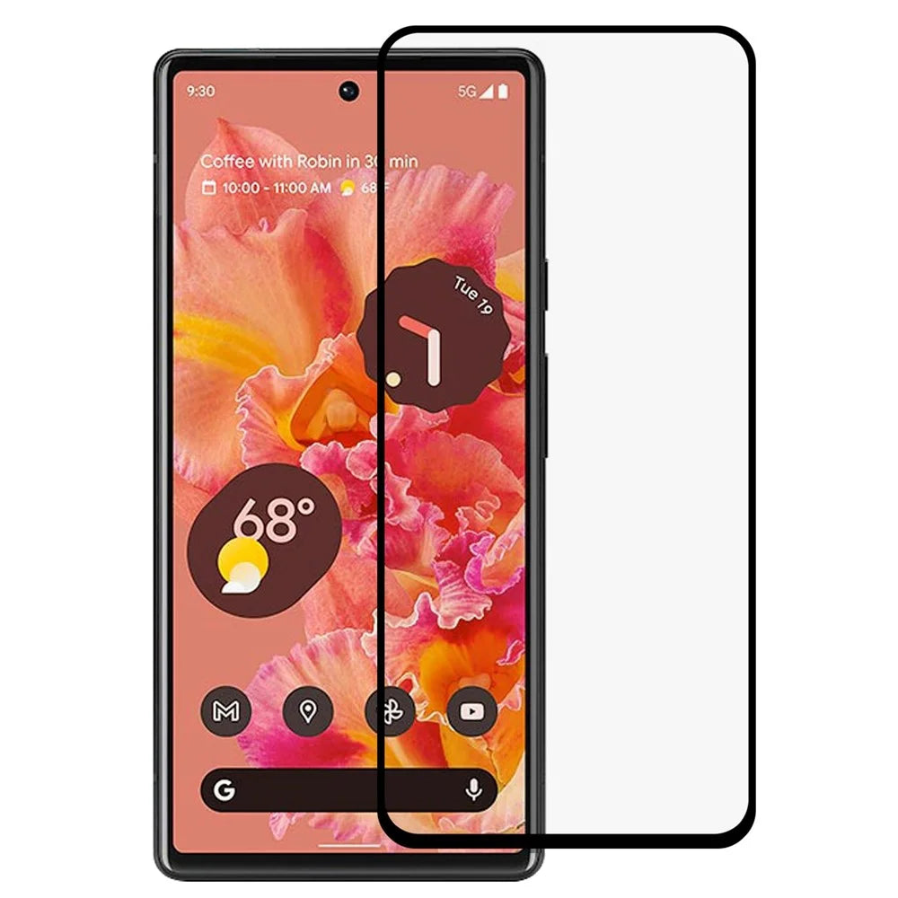 RURIHAI for Google Pixel 7 5G Full Covering Anti-abrasion Secondary Hardening 2.5D Full Glue HD Screen Protector Aluminum-silicon Glass Film - 1