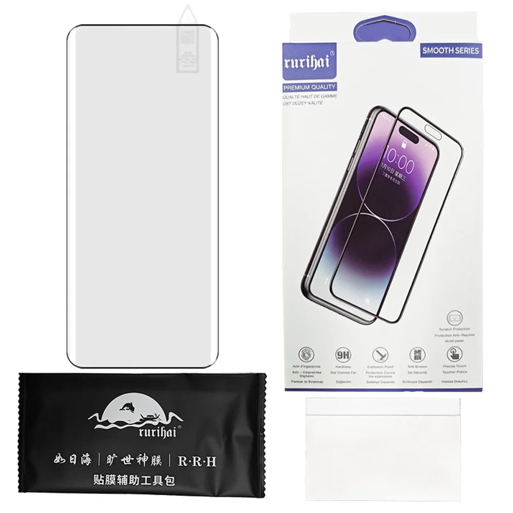 RURIHAI For vivo X100 Ultra 5G Full Screen Protector 3D Curved Touch Sensitive Film (Support Fingerprint Unlock) - 5