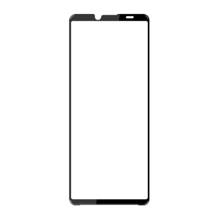 AMORUS 2Pcs For Sony Xperia 10 VI Screen Protector Tempered Glass Film Full-Coverage, Silk Printing - Black - 2