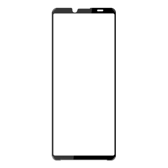 AMORUS For Sony Xperia 10 VI Tempered Glass Screen Protector Full Glue Silk Printing Edge, Black - 2