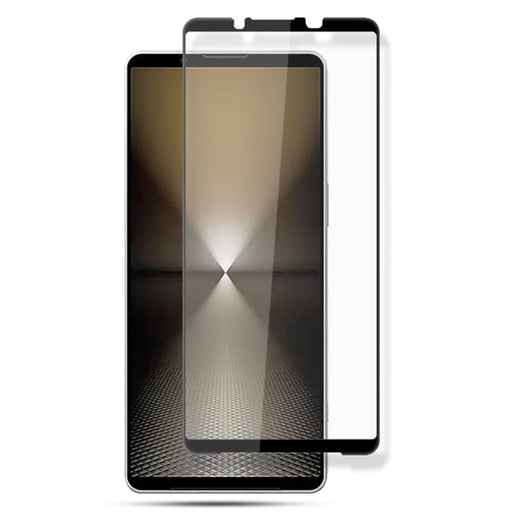 MOCOLO For Sony Xperia 1 VI Screen Protector Tempered Glass Anti-Shatter Silk Printing Film, Black - 1