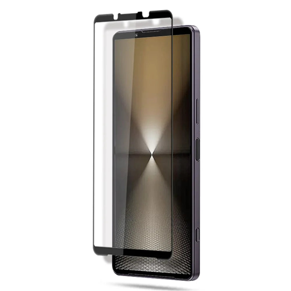 MOCOLO For Sony Xperia 1 VI Screen Protector Tempered Glass Anti-Shatter Silk Printing Film, Black - 3