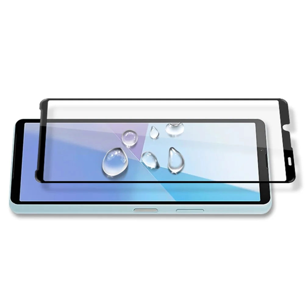 MOCOLO For Sony Xperia 10 VI Screen Protector HD Clarity Black Edges Tempered Glass Film - Black - 4