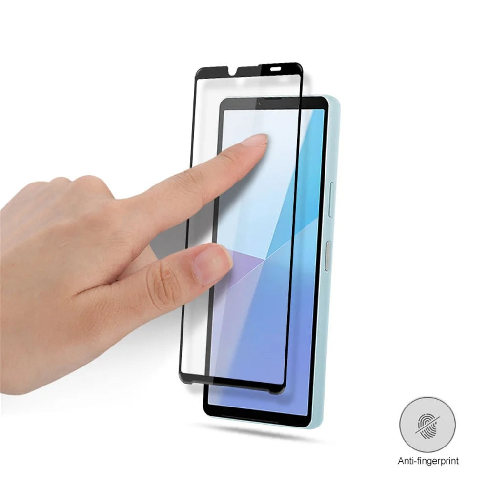 MOCOLO For Sony Xperia 10 VI Screen Protector HD Clarity Black Edges Tempered Glass Film - Black - 5