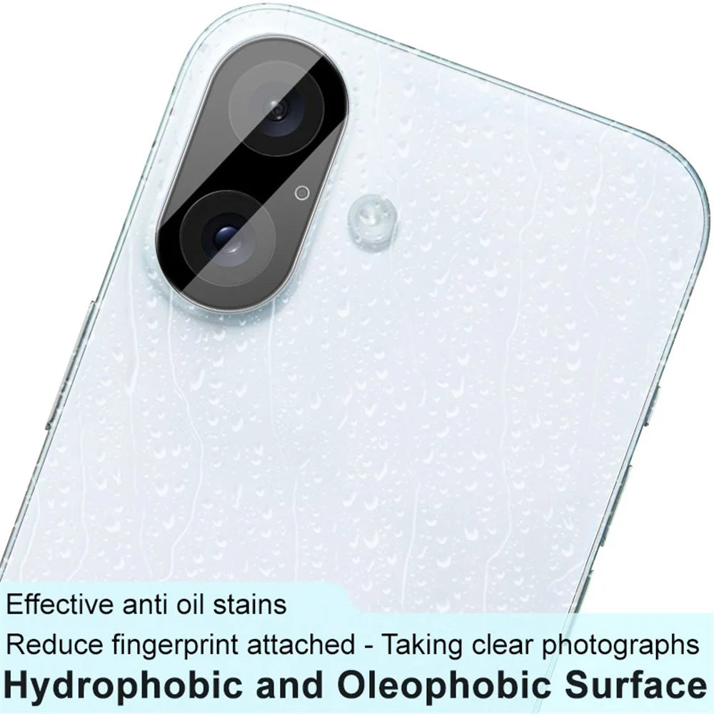 IMAK For iPhone 16 / 16 Plus Camera Lens Protector+Acrylic Lens Cap Tempered Glass Lens Film HD Clear (Black Version) - 3