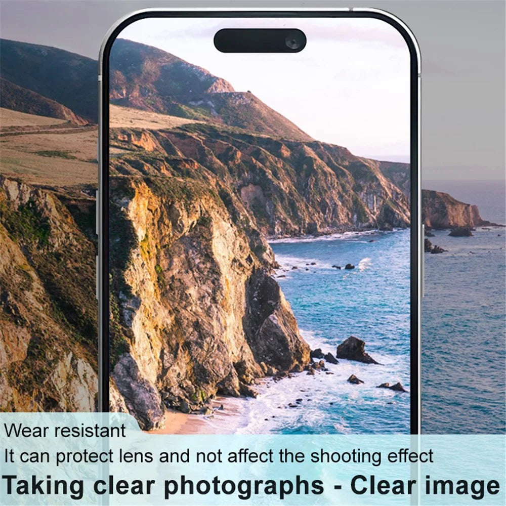 IMAK For iPhone 16 / 16 Plus Camera Lens Protector+Acrylic Lens Cap Tempered Glass Lens Film HD Clear (Black Version) - 4