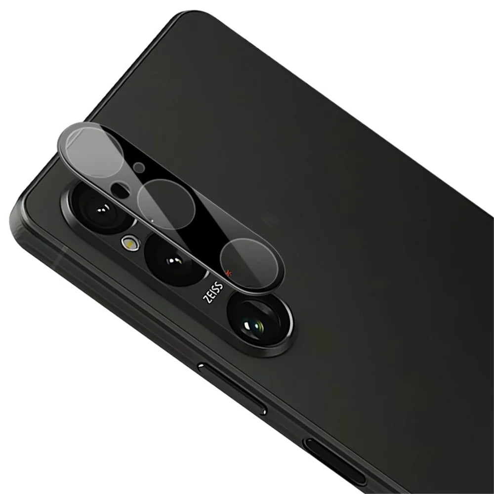 IMAK For Sony Xperia 1 VI Tempered Glass Camera Lens Protector Anti-Scratch (Black Version) - 1