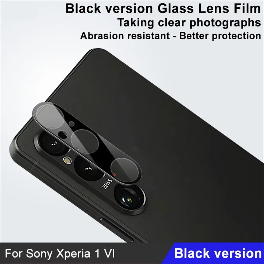 IMAK For Sony Xperia 1 VI Tempered Glass Camera Lens Protector Anti-Scratch (Black Version) - 2