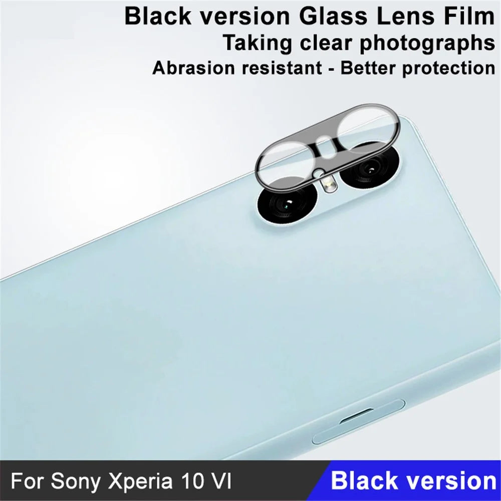 IMAK For Sony Xperia 10 VI Camera Lens Protector Anti-Scratch Tempered Glass (Black Version) - 2