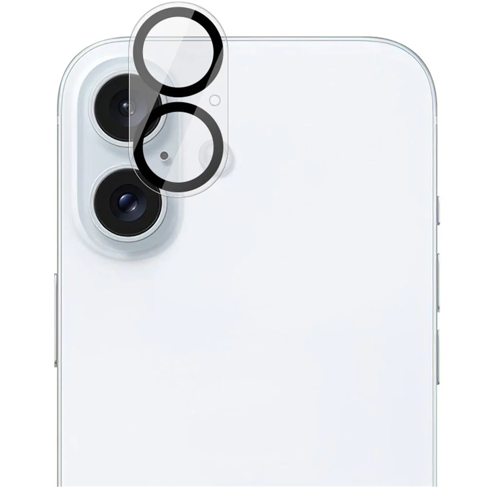 IMAK For iPhone 16 / 16 Plus Camera Lens Film Acrylic Lens Cap + Tempered Glass Lens Film - 6