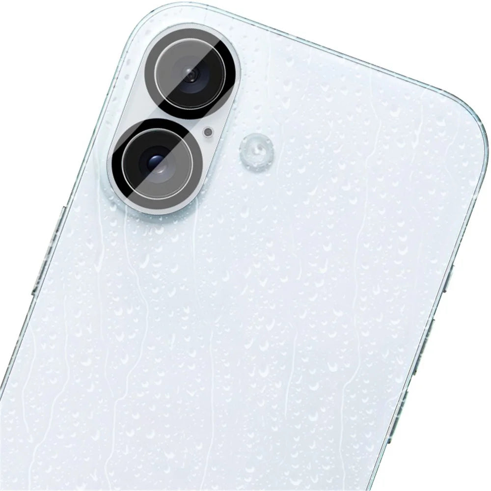IMAK For iPhone 16 / 16 Plus Camera Lens Film Acrylic Lens Cap + Tempered Glass Lens Film - 7