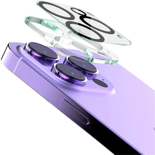 IMAK For iPhone 16 Pro / 16 Pro Max Tempered Glass HD Camera Lens Protector + Acrylic Lens Cap - 1