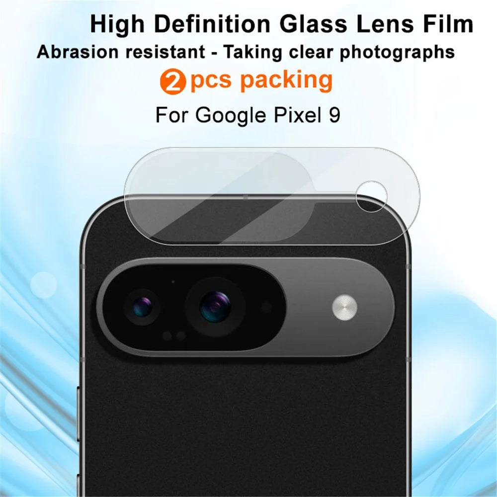 IMAK 2Pcs  /  Set for Google Pixel 9 Camera Lens Protector Tempered Glass Rear Lens Film - 2