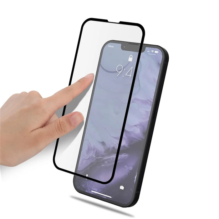 MOCOLO 25Pcs For iPhone 13 mini Screen Protector Silk Printing Tempered Glass Film - Black - 4
