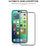 MOCOLO 25Pcs For iPhone 16 Pro Full Screen Protector Tempered Glass Silk Printing Edge - Black - 3