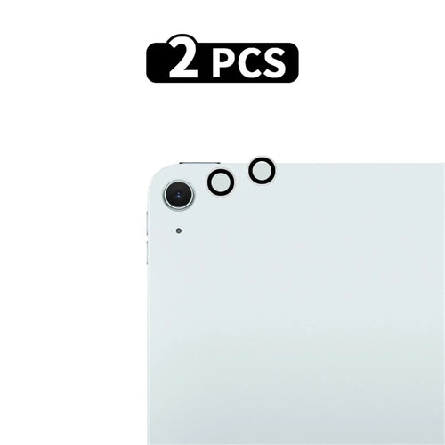 RURIHAI 2 Set For iPad Air 13 (2026) / (2025) / (2024) Camera Lens Protector Metal Ring AR HD Glass Lens Protector Film - Silver - 1