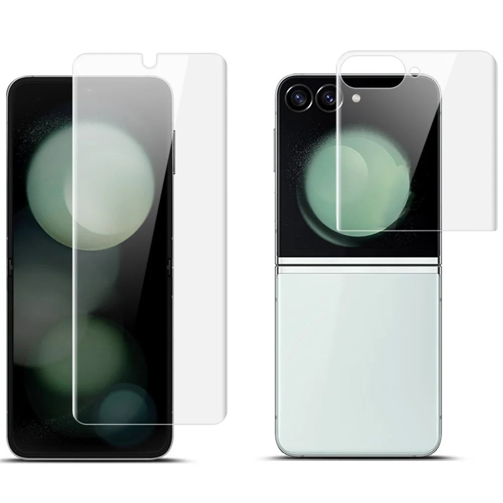IMAK Hydrogel Film III For Samsung Galaxy Z Flip7 FE 5G / Z Flip6 5G Front + Rear Small Screen Protector TPU Film - 2