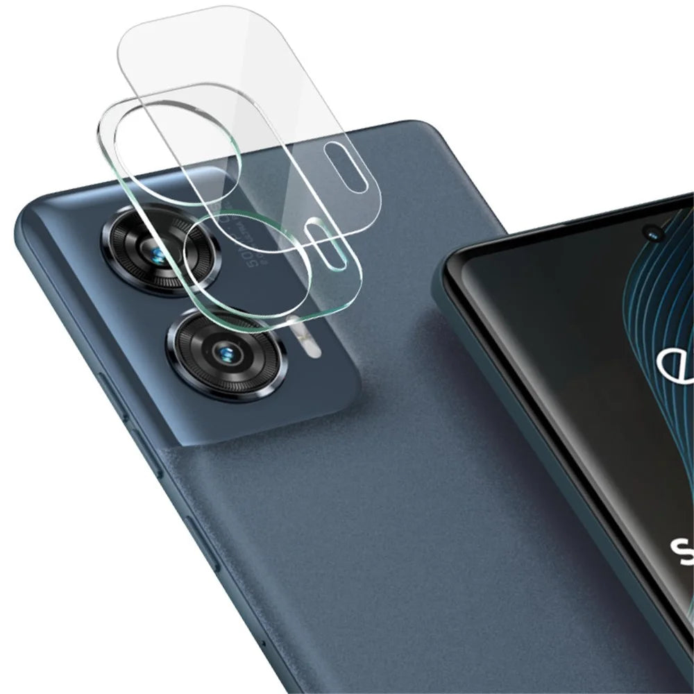 IMAK For Motorola Edge 50 Fusion 5G Tempered Glass Camera Lens Protector + Acrylic Lens Cap - 1