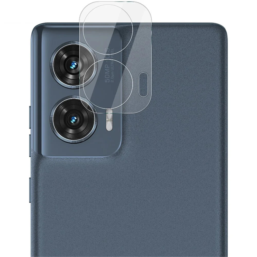 IMAK For Motorola Edge 50 Fusion 5G Tempered Glass Camera Lens Protector + Acrylic Lens Cap - 5