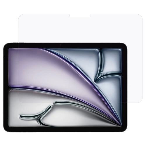 For iPad Air 11 (2026) / (2025) / (2024) Clear Screen Protector 0.3mm Arc Edge Purple Light Tempered Glass Film - 1